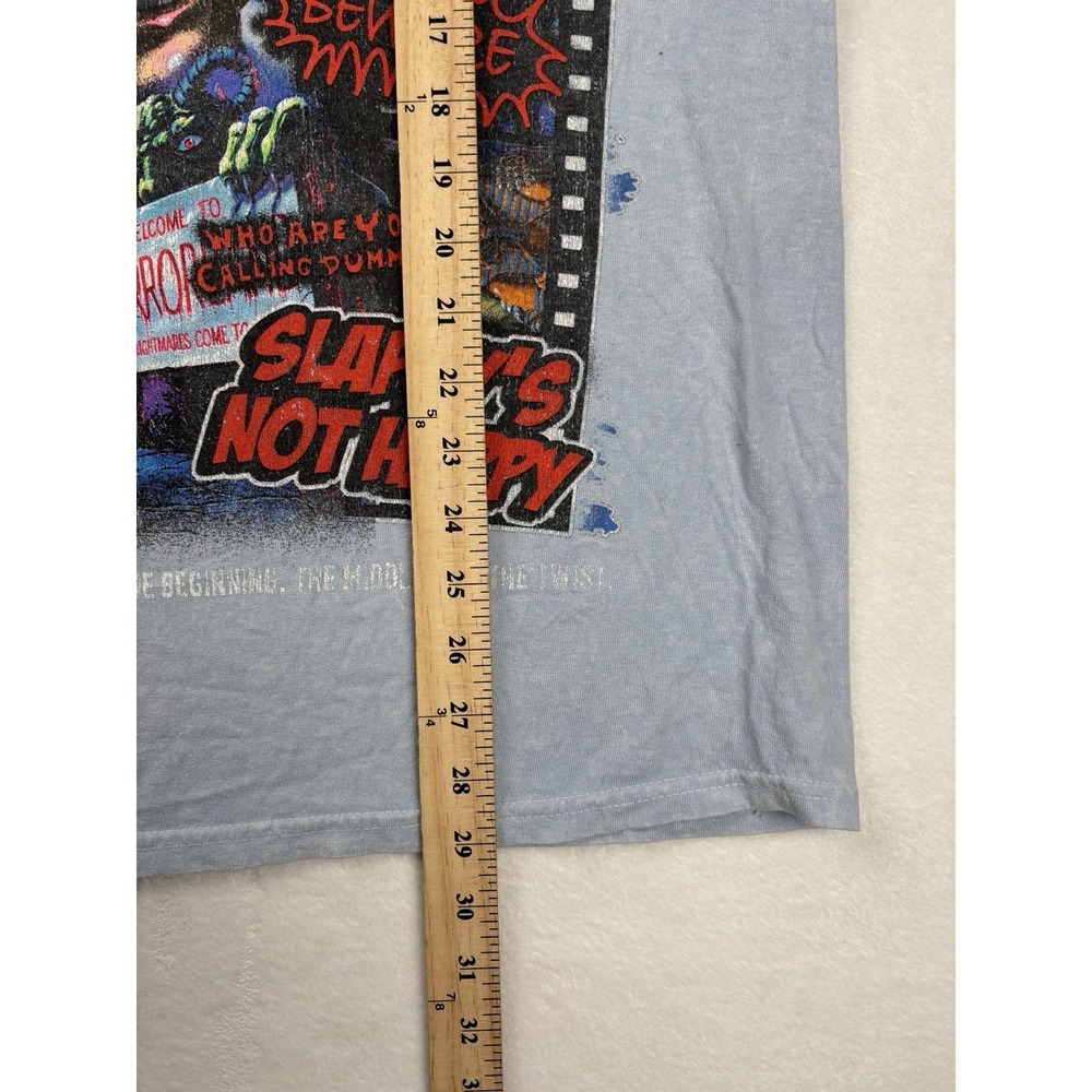 Goosebumps Slappy Graphic T Shirt Mens Medium Blue Horror Tee - Picture 7 of 8
